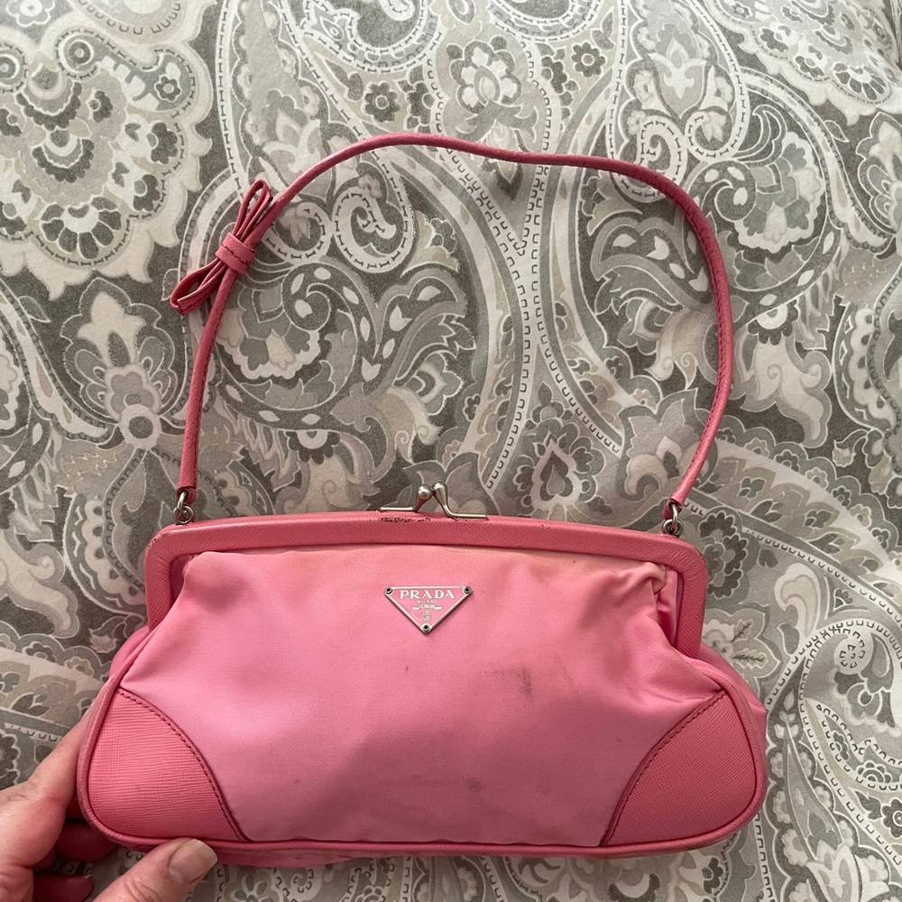 Prada kiss lock handbag